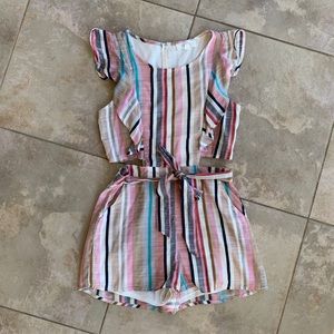 Peach love romper